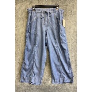 Nurture by Westbound Drawstring Wide Leg Ankle Pull-On Pants, Womens, L Short